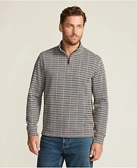 Lands' End Big & Tall Bedford Rib Casual Quarter Zip Sweater