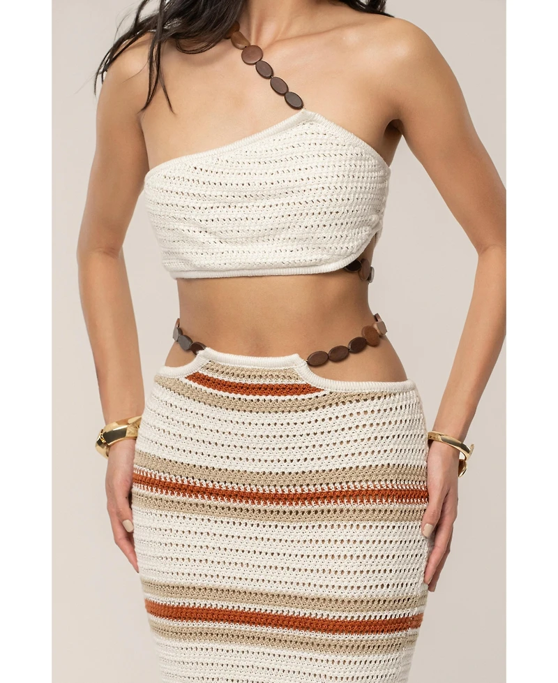 Jluxlabel Women's Isla Crochet Skirt Set