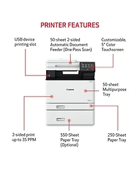 Canon Color imageCLASS MF753Cdw All-In-One Wireless Duplex Laser Printer