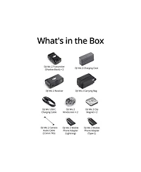 Dji Mic 2 2.4GHz 2-Person Compact Digital Wireless Microphone System/Recorder with Charging Case