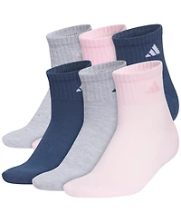adidas Women's Athletic Cushioned Quarter Socks, Pack of 6