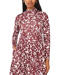 Parker Women's Printed Mock Neck Maxi Dress