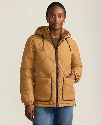 Lands' End Women's FeatherFree Insulated Diamond Quilted Jacket