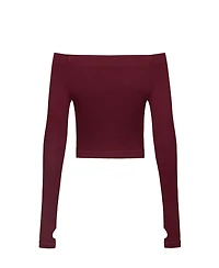 Nocturne Women's Metallic Jersey CropTop