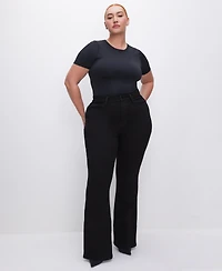 Good American Plus Never Fades Flare Jeans