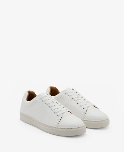 Mango Men's Lace-Up Panel Sneakers
