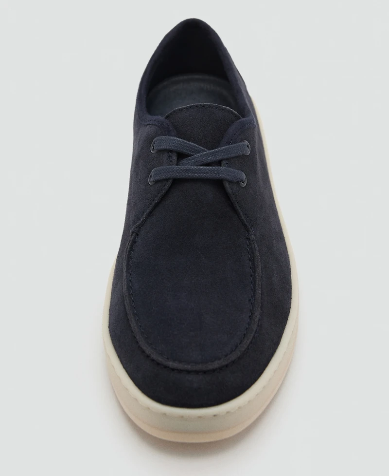 Mango Men's Suede Nautical Shoes