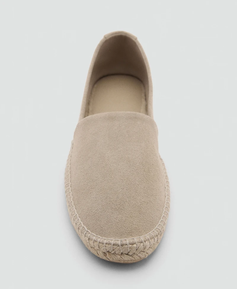 Mango Men's Jute Suede Espadrilles Shoe