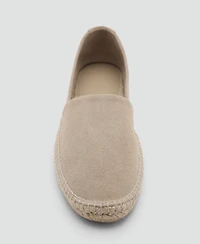 Mango Men's Jute Suede Espadrilles Shoe