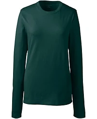 Lands' End Women's Long Sleeve Essential T-shirt