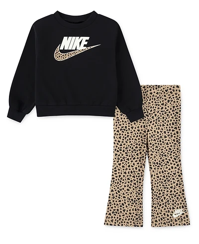 Nike Toddler Girls 2T-5T 2-Piece Wild Warmth Printed Top and Leggings Set