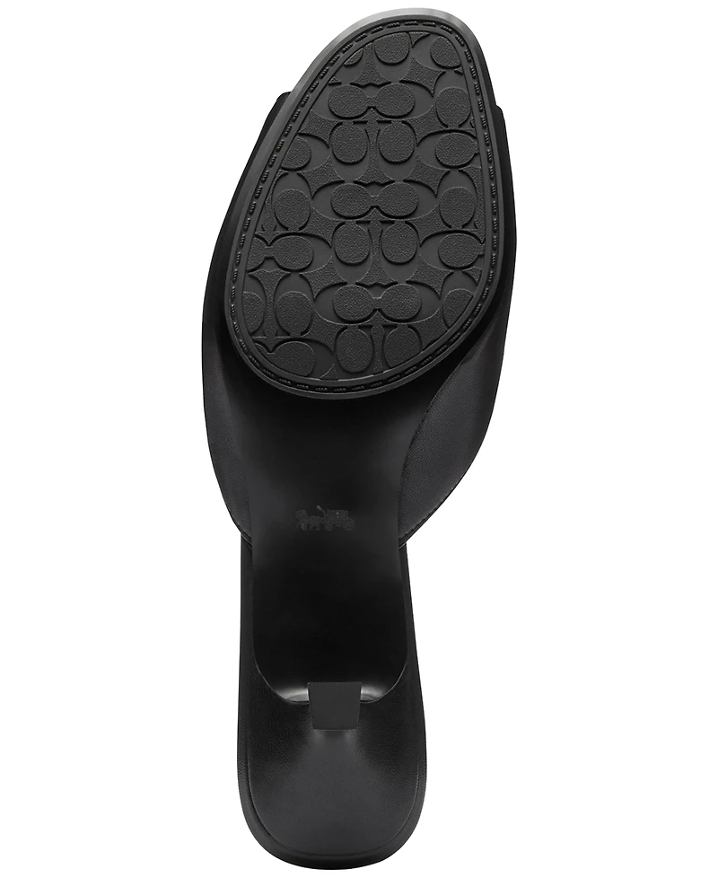 Coach Women's Kitten Heel Round Toe Dress Sandals