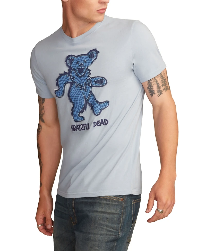 Lucky Brand Men's Grateful Dead Bear Short Sleeve T-Shirt