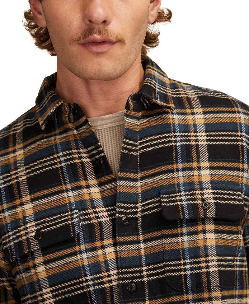 Lucky Brand Men's Cloud Soft Flannel Long Sleeve Shirt