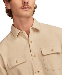 Lucky Brand Men's Solid Cloud Soft Flannel Long Sleeve Shirt