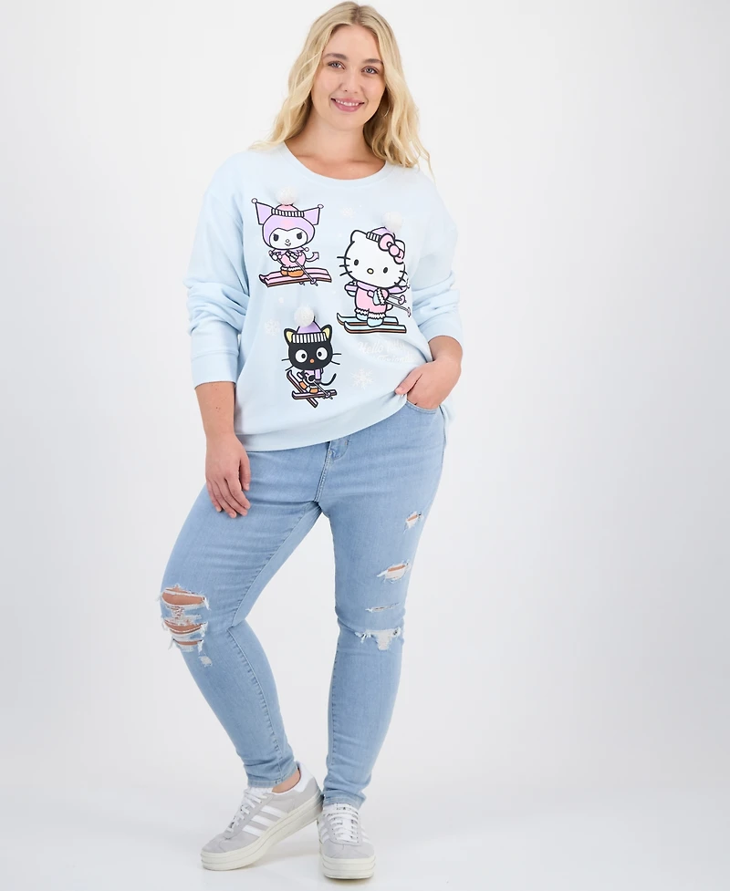 Trendy Plus Hello Kitty & Friends Skiing Graphic Sweatshirt