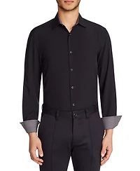 ConStruct Men's Slim-Fit Solid Performance Stretch Cooling Comfort Dress Shirt