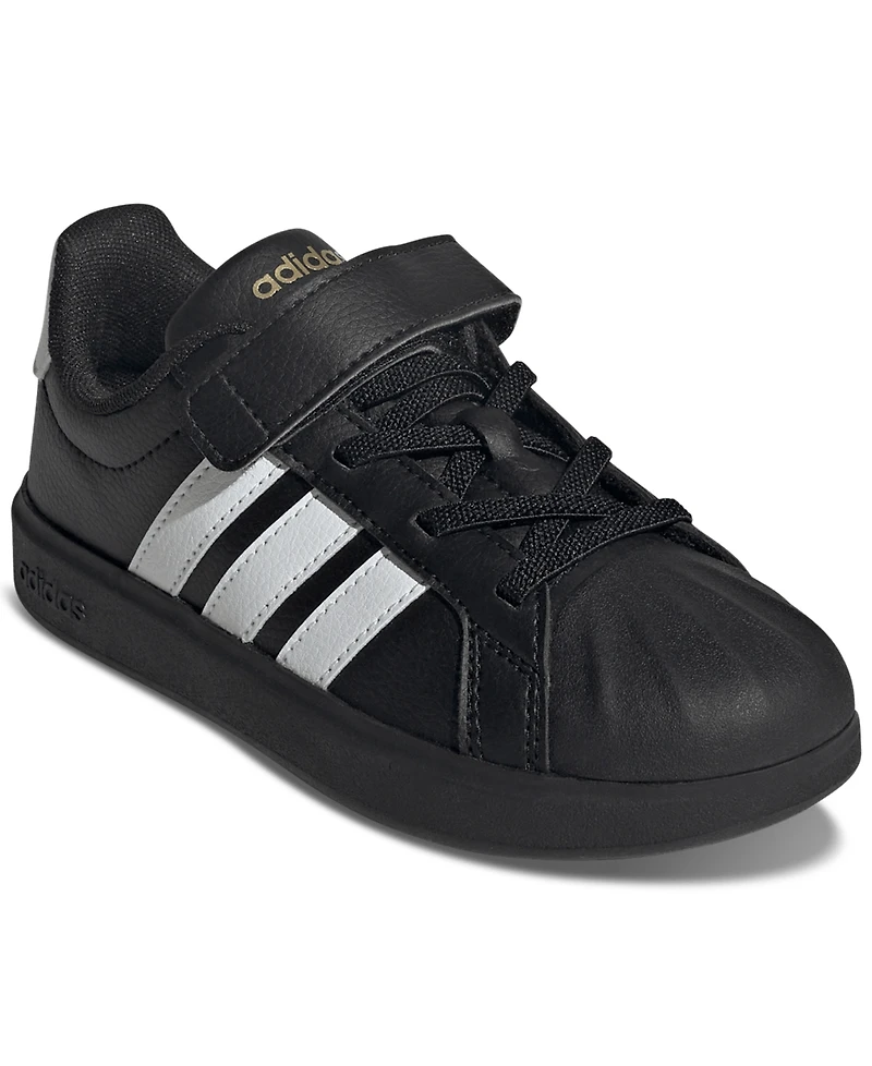 Adidas Little Kids Street Talk Elastic Lace Stay-Put Closure Casual Sneakers from Finish Line