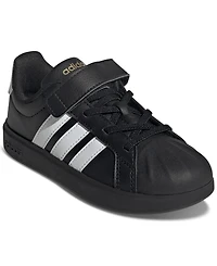 Adidas Little Kids Street Talk Elastic Lace Stay-Put Closure Casual Sneakers from Finish Line