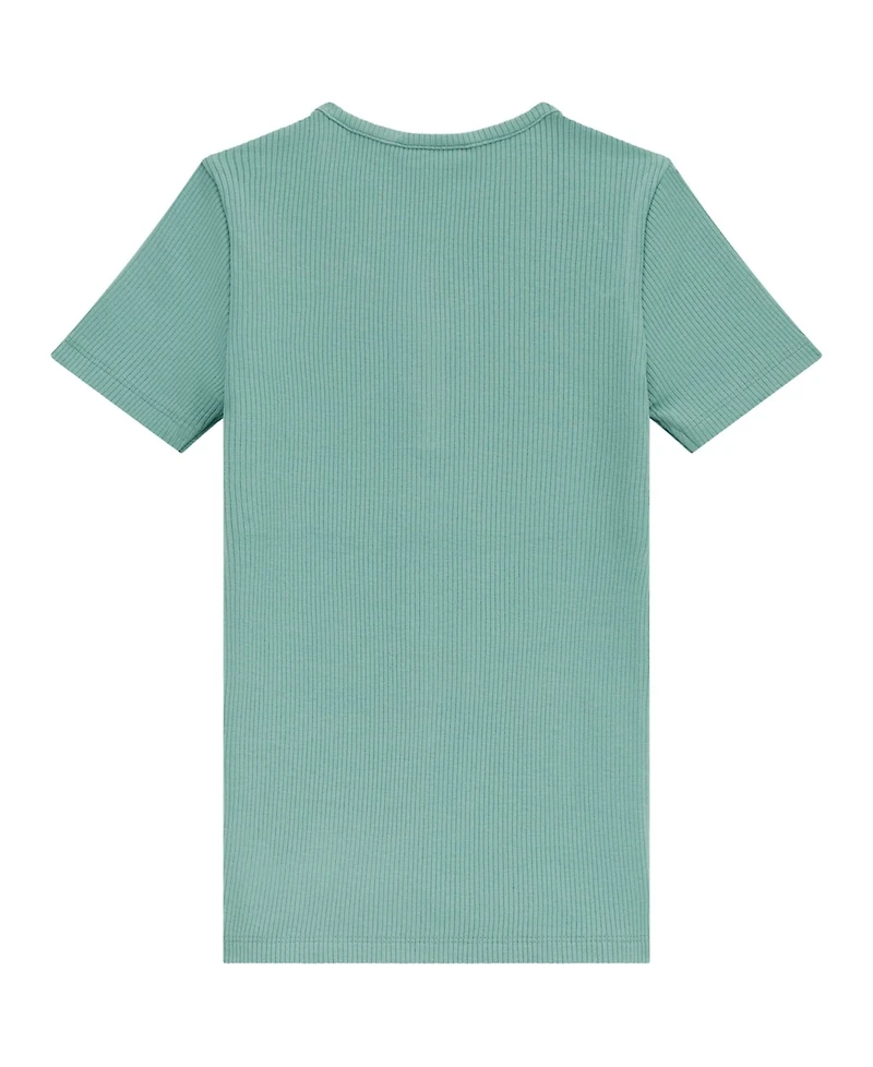Guess Girls 7-16 Mini Me Style Rib Short Sleeve T-Shirt