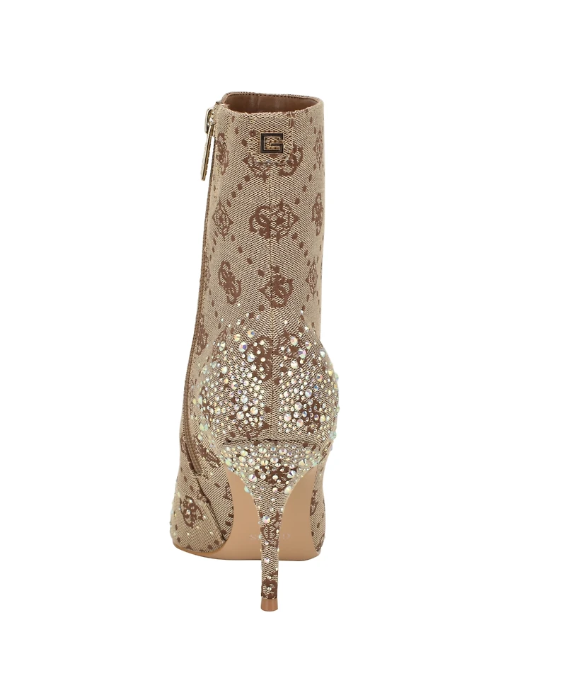 Guess Women's Gomoray Embellished Stiletto Booties