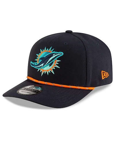 New Era Men's Navy Miami Dolphins 2025 Nfl Rivalries Sideline 9SEVENTY Adjustable Hat