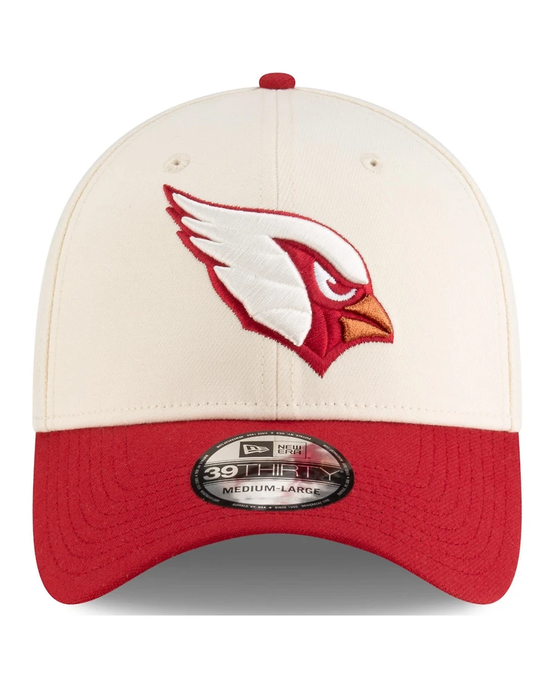 New Era Men's Natural/Cardinal Arizona Cardinals 2025 Nfl Rivalries Sideline 39THIRTY Flex Hat