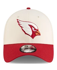 New Era Men's Natural/Cardinal Arizona Cardinals 2025 Nfl Rivalries Sideline 39THIRTY Flex Hat