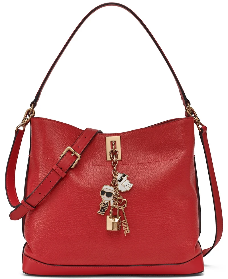Karl Lagerfeld Paris Gisele Hobo Magnetic Shoulder Bag