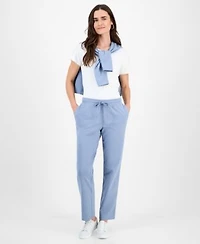 Style Co Womens Mid Rise Drawstring Waist Sweatpants Pp 4x Created For Macys