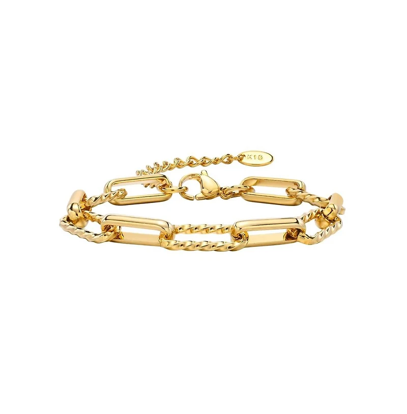 Sienna Adjustable Paperclip Chain Stackable Bracelet