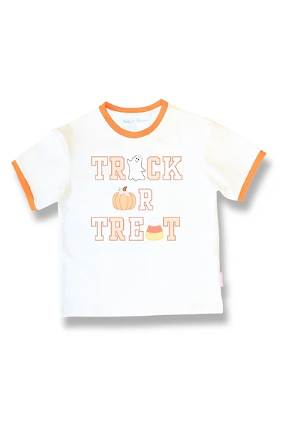 Bits & Bows Baby Girls Trick-or-Trick Halloween Bow T-Shirt