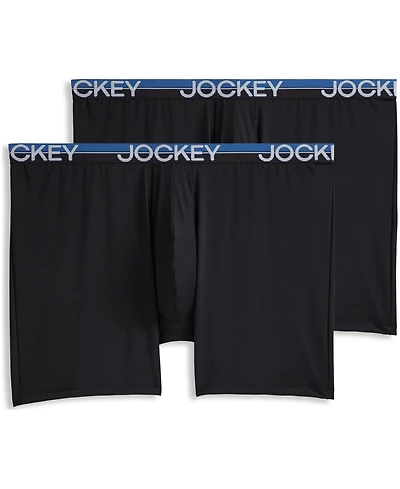 Jockey Men's 2-Pack Infinite Cool Long Leg Boxer Briefs