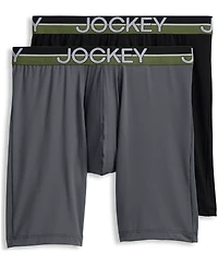 Jockey Men's 2-Pack Infinite Cool Long Leg Boxer Briefs