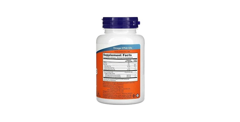 Now Foods Omega-3 ,1000 mg ,100 soft gels