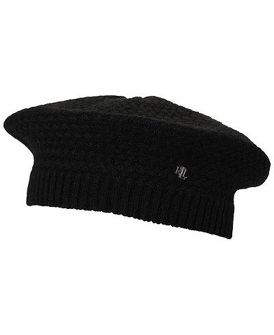 Lauren Ralph Basket Knit Beret Hat