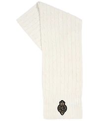 Lauren Ralph Cable Crest Patch Scarf