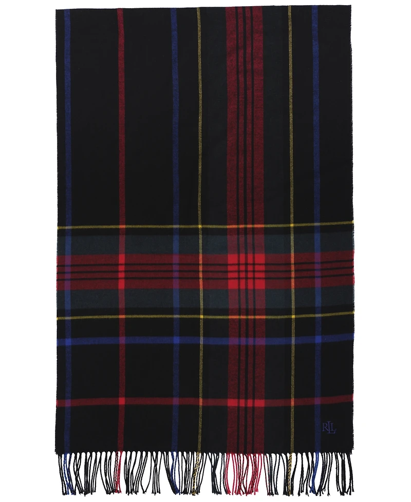 Lauren Ralph Exploded Plaid Pattern Scarf