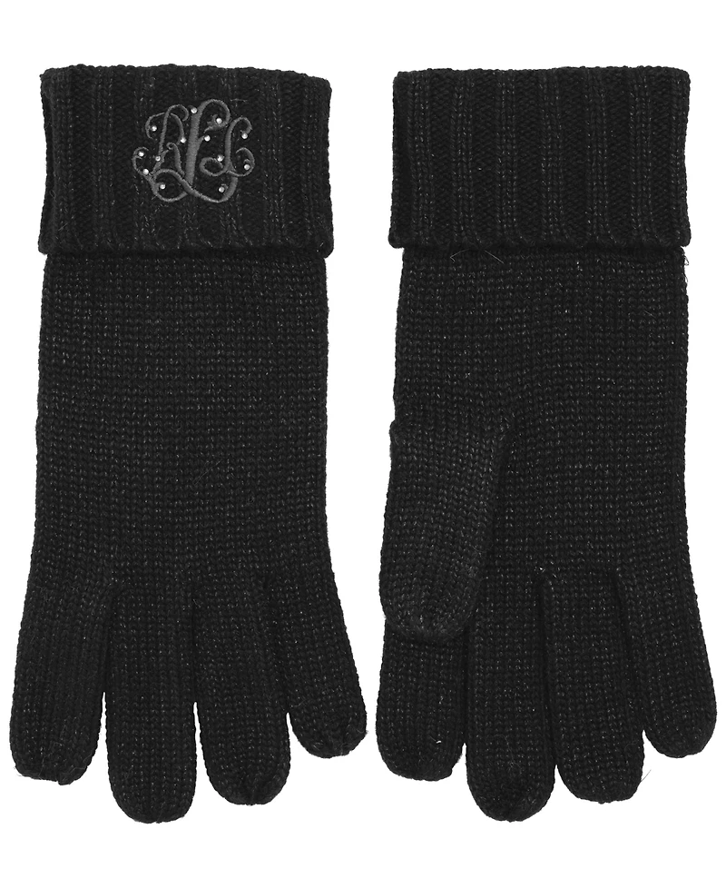 Lauren Ralph Lauren Metallic Embroidery Gloves
