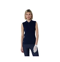 Daily Sports Women's Madelene Cable Knit Sleeveless Golf Polo