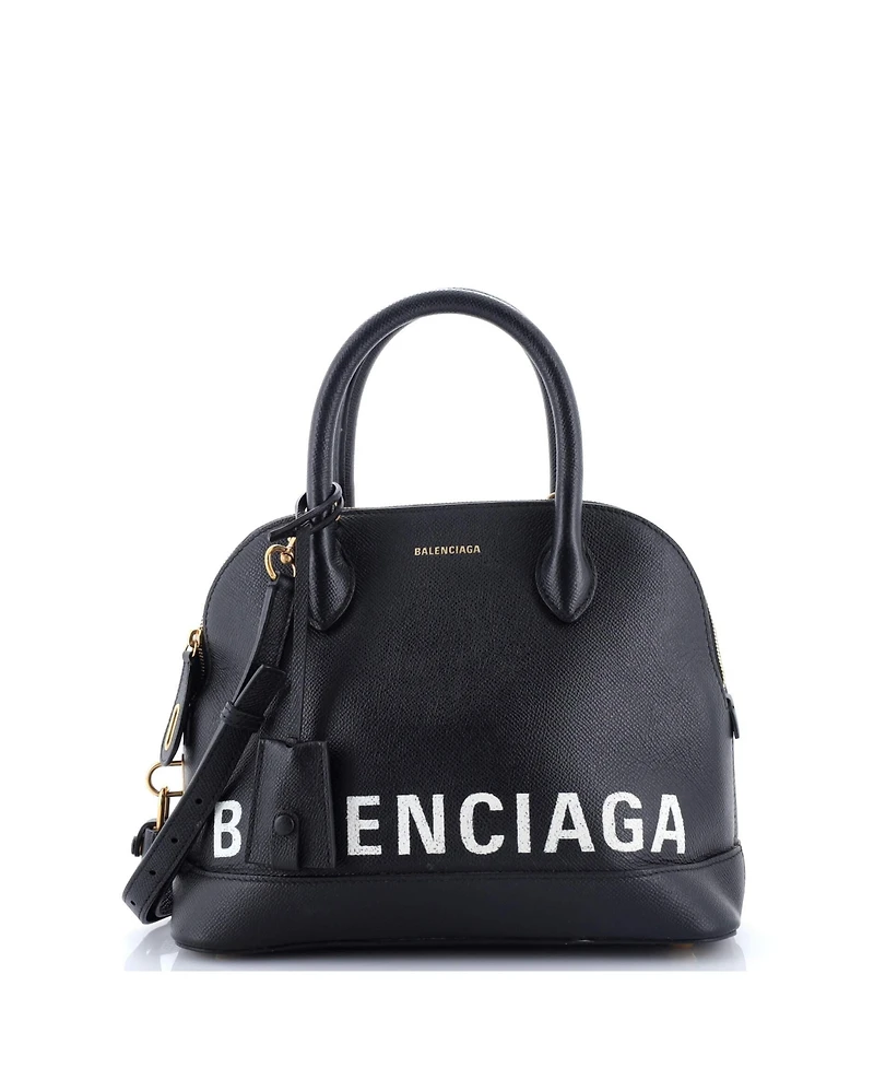 Pre-Owned Balenciaga Small Logo Ville Bag Leather