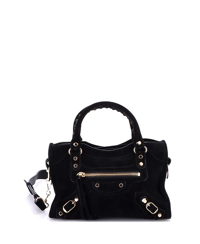 Pre-Owned Balenciaga Mini City Classic Studs Bag Leather