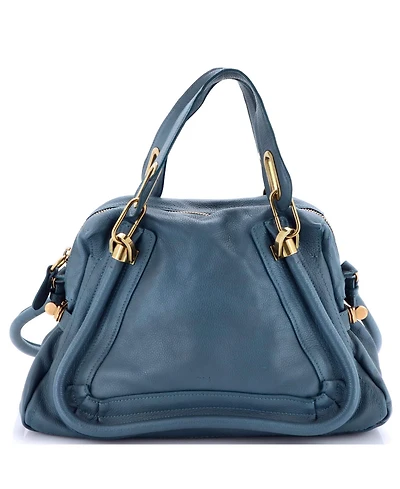 Pre-Owned Chloe Medium Paraty Top Handle Bag Leather