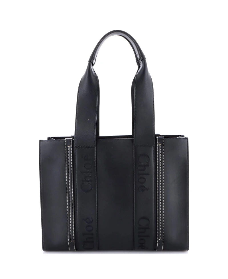 Pre-Owned Chloe Medium Woody Tote Leather