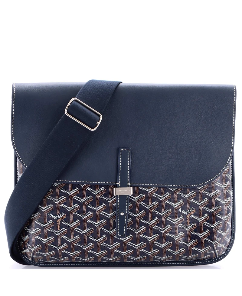 Pre-Owned Goyard Coursier Messenger Bag Coated Canvas and Leather