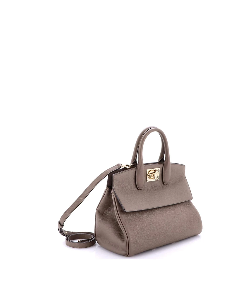 Pre-Owned Salvatore Ferragamo Small Studio Satchel Leather