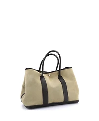 Pre-Owned Hermes 36 Garden Party Tote Toile and Leather