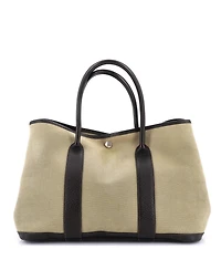 Pre-Owned Hermes 36 Garden Party Tote Toile and Leather