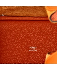Pre-Owned Hermes Birkin 25 Handbag Grey Togo with Rose Gold Hardware