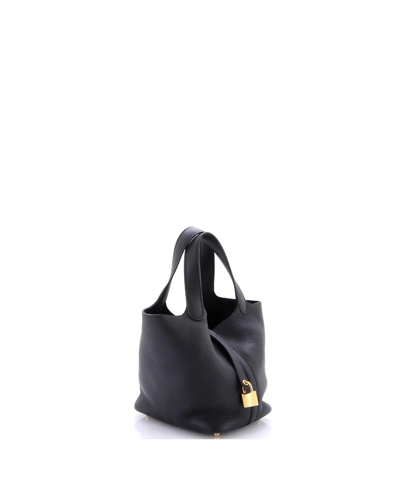 Pre-Owned Hermes Pm Picotin Lock Bag Clemence